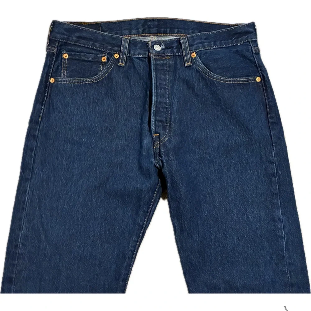Levi's Jeans Men’s 34x30 Navy Blue 501 Straight-Leg LIKE NEW!